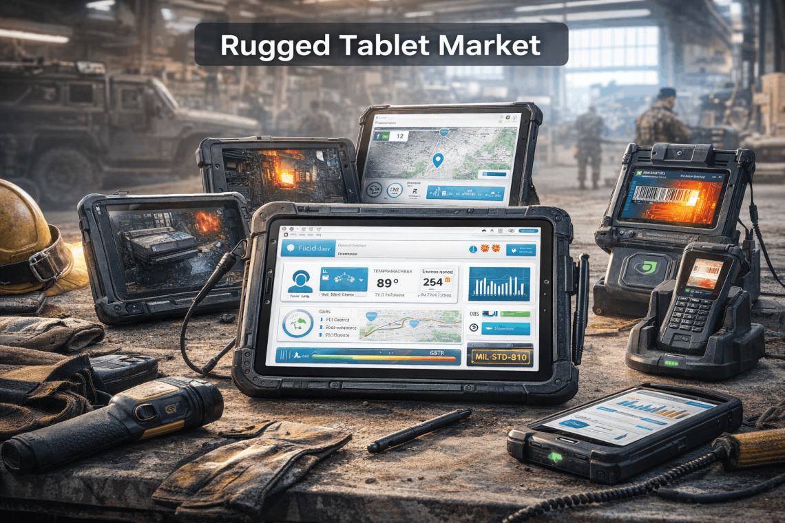$8.6B Rugged Tablet Market Growth: 12.3% CAGR Driven by Field and Defence Demand
